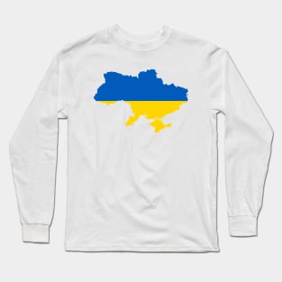 Ukrainian Map Long Sleeve T-Shirt